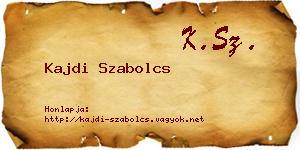 Kajdi Szabolcs névjegykártya